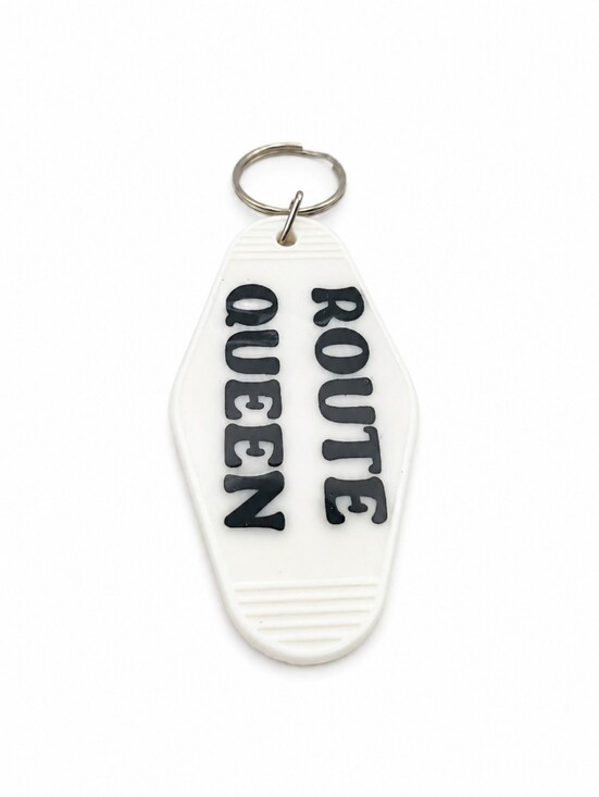 Handmade Accessories - Handmade Route Queen Retro Motel Keychain